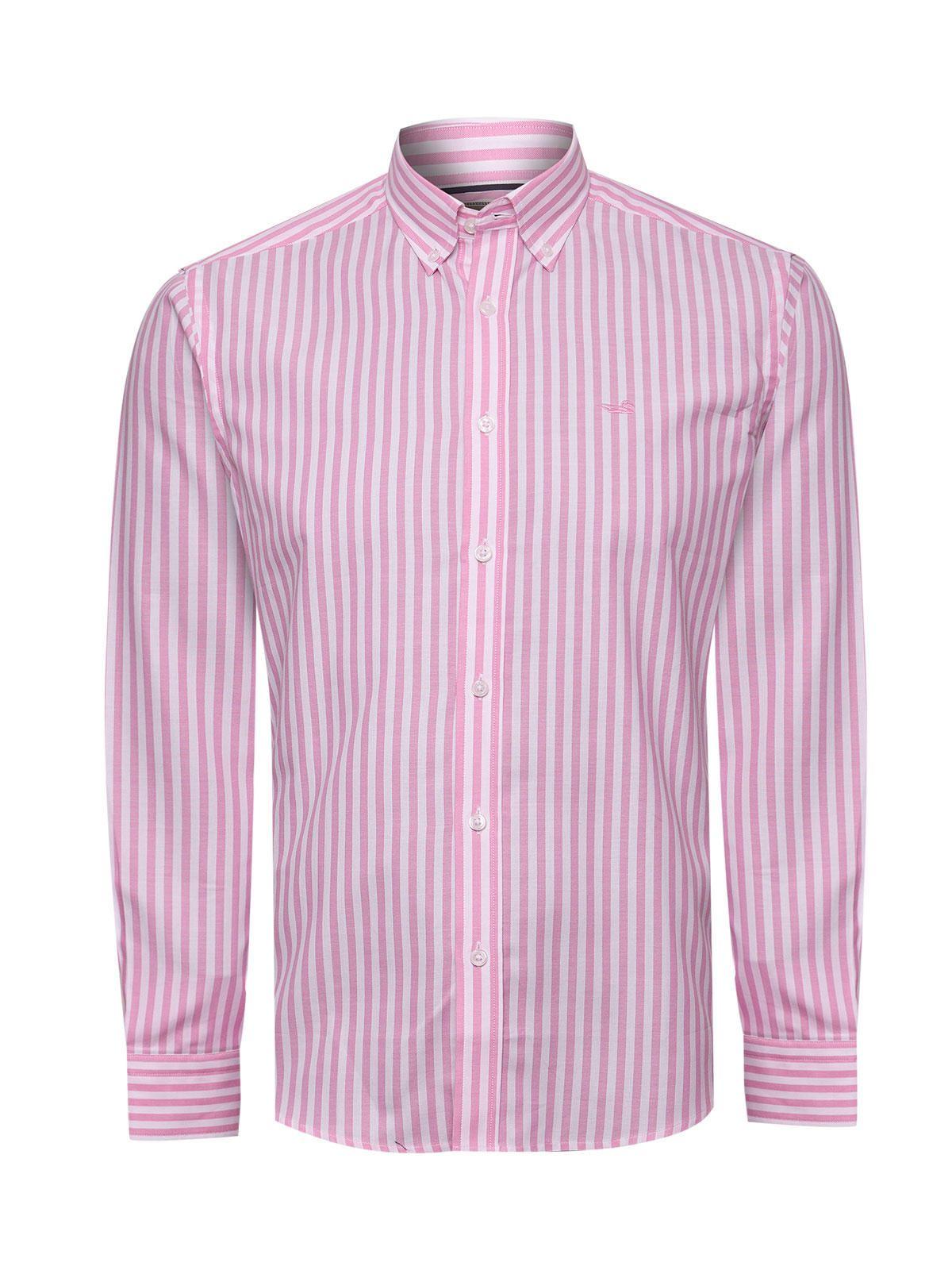 Camisa Algodón Hombre Lain Rosado-0