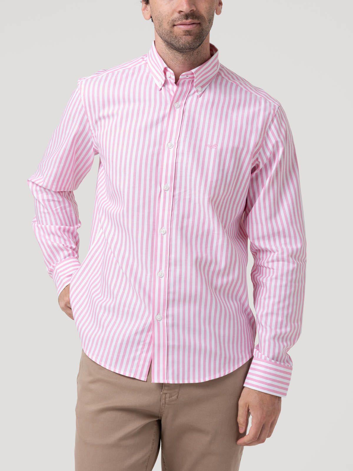 Camisa Algodón Hombre Lain Rosado-4