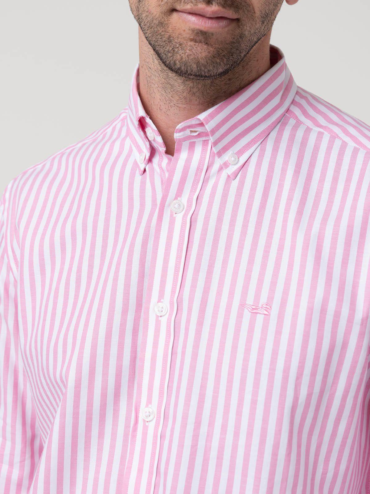 Camisa Algodón Hombre Lain Rosado-6