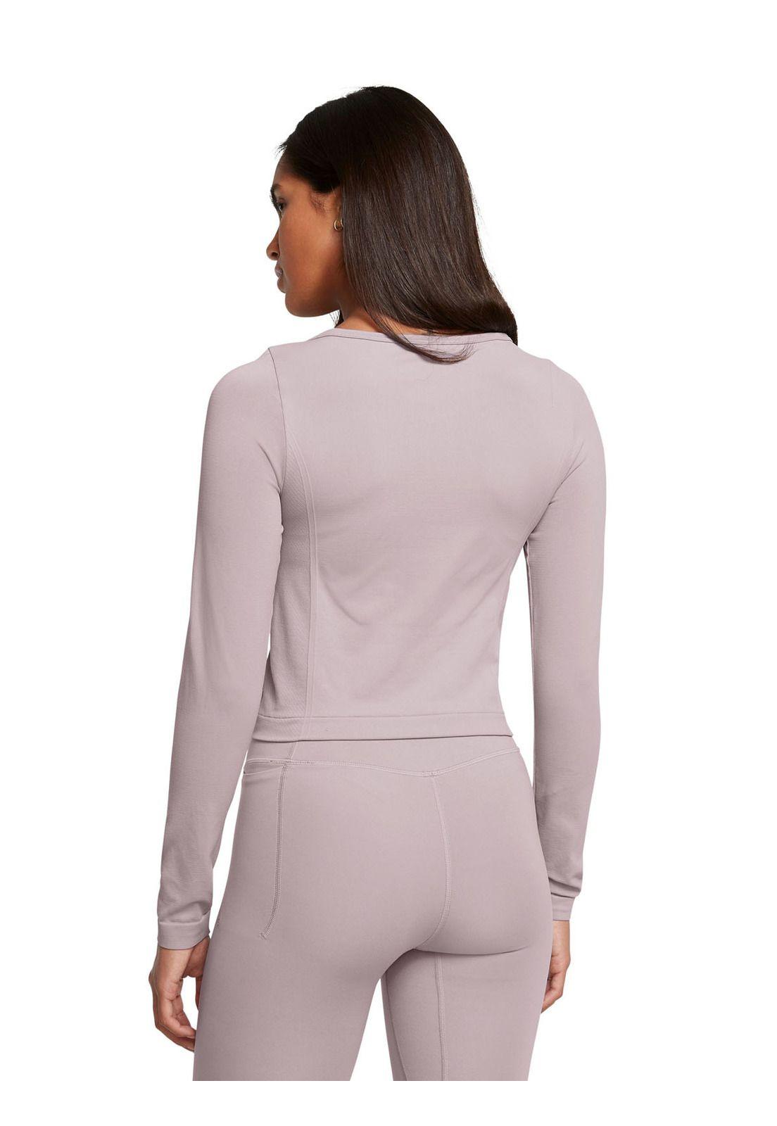 Polera manga larga VnshSeamless mujer Gris-4
