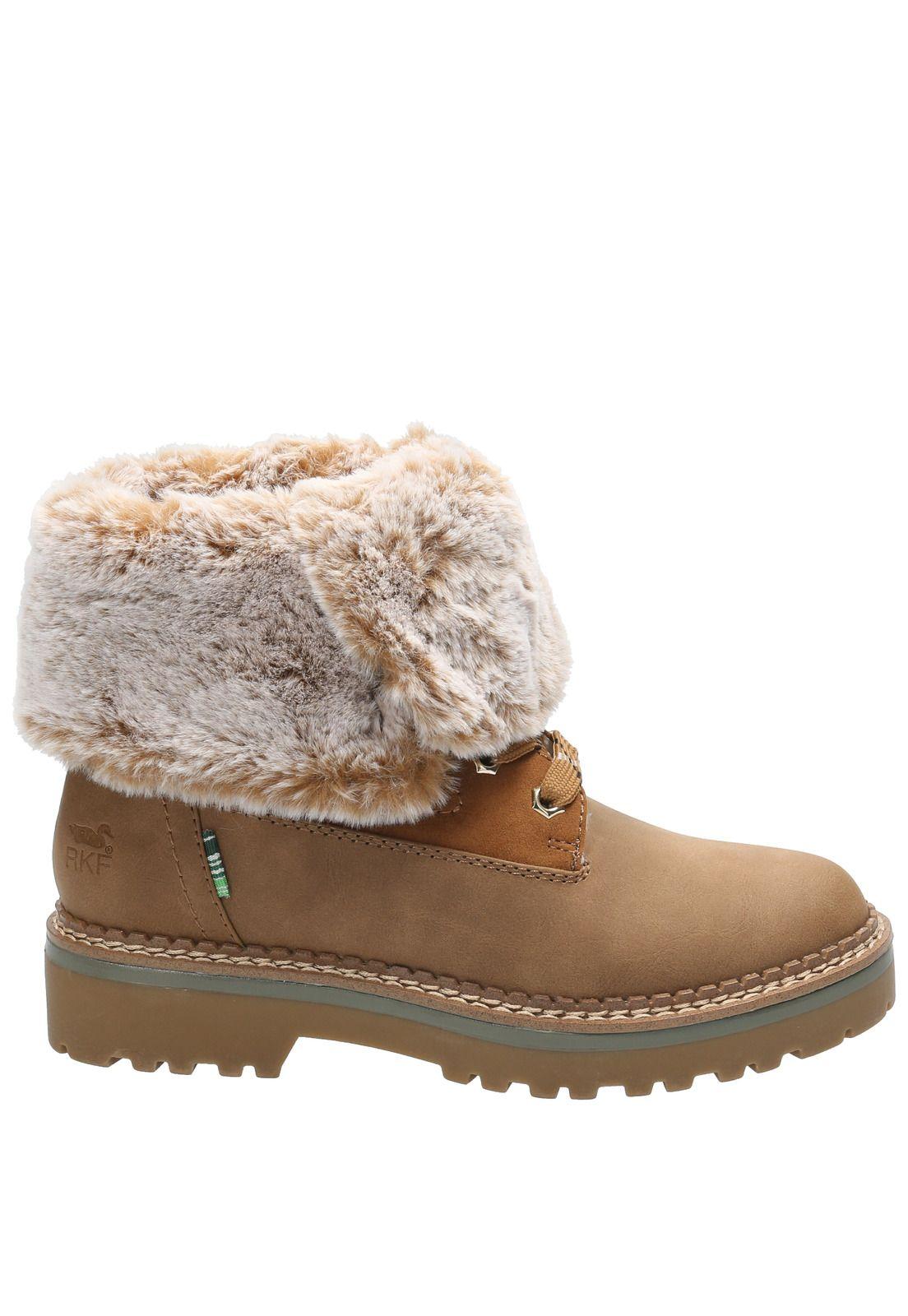 Botín Cuero Mujer Seward Café Claro-0