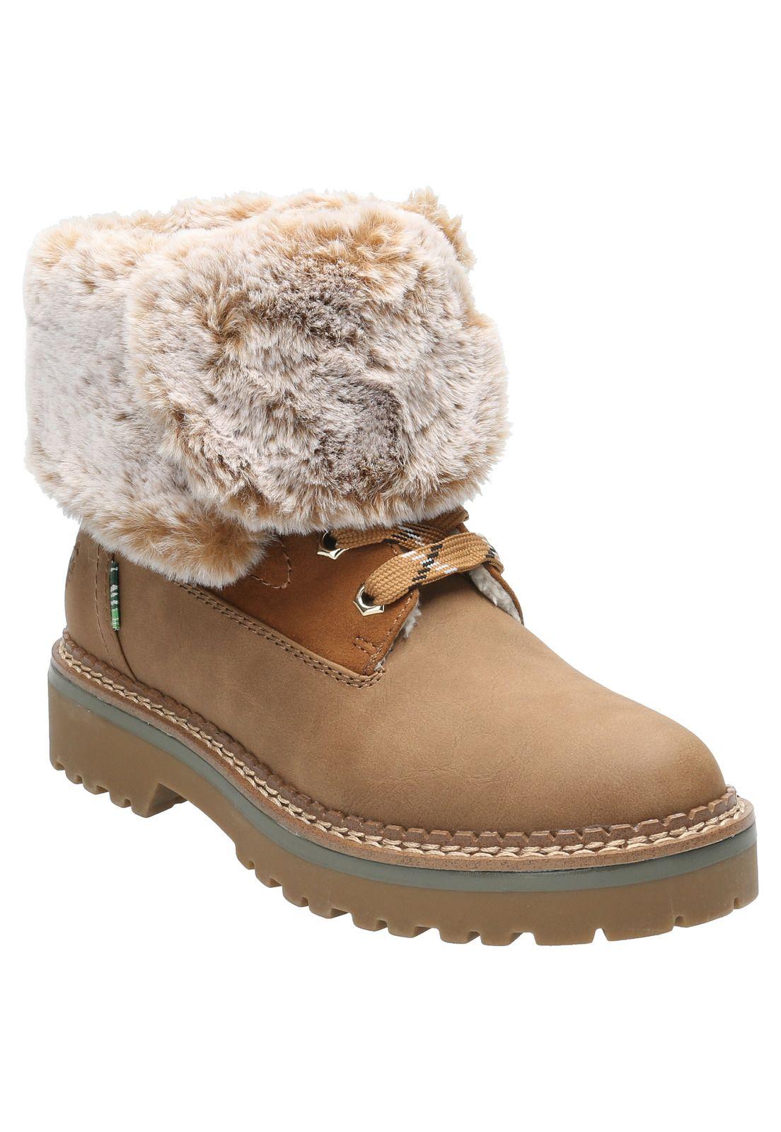 Botín Cuero Mujer Seward Café Claro-1