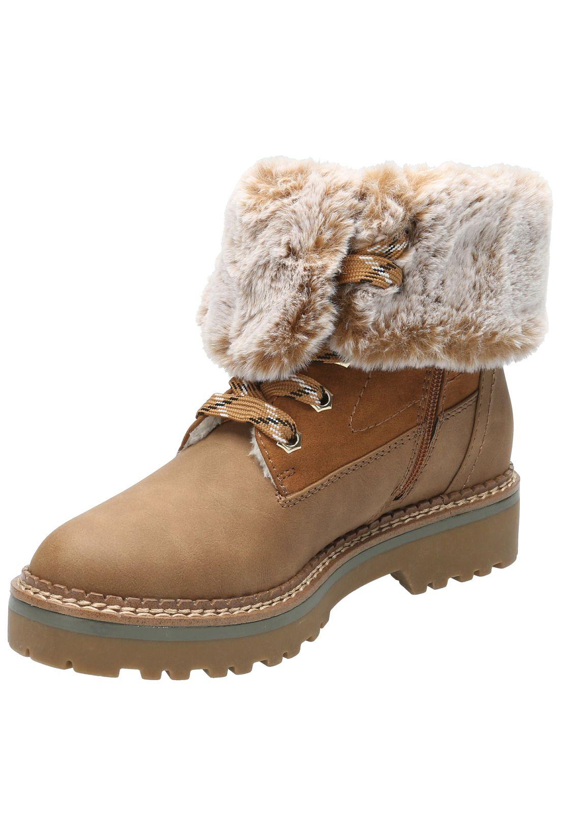 Botín Cuero Mujer Seward Café Claro-4