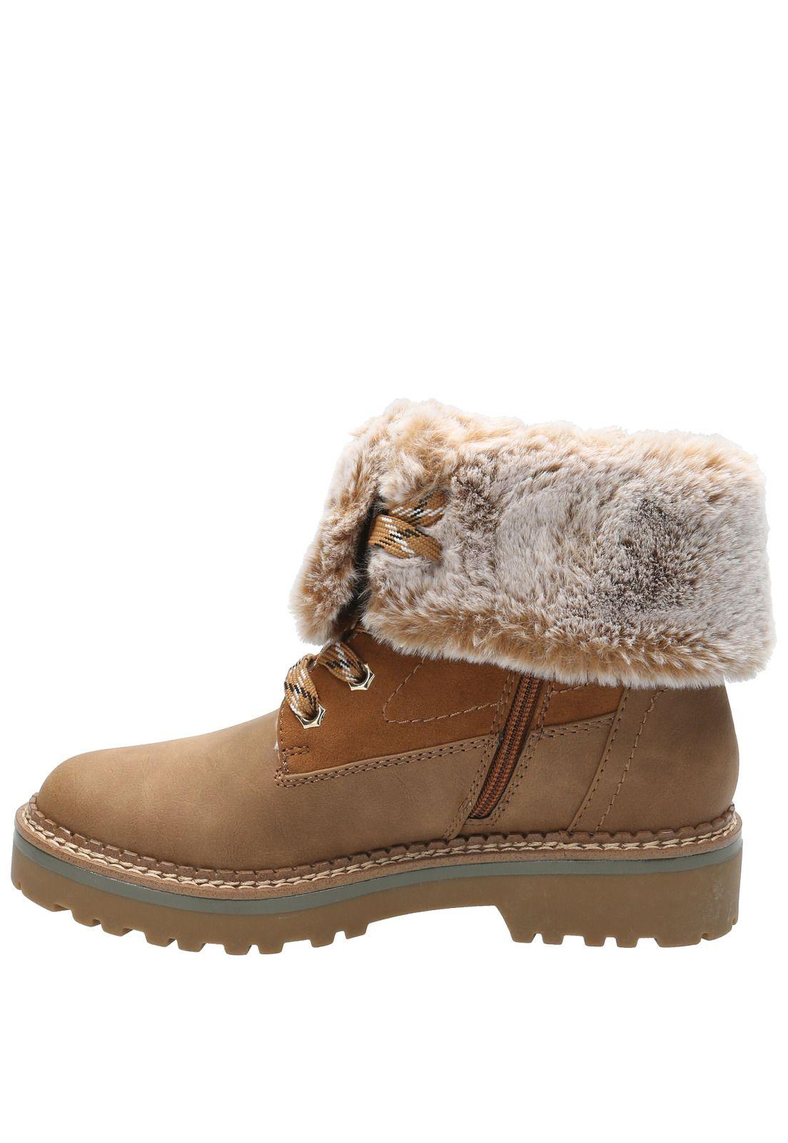 Botín Cuero Mujer Seward Café Claro-5