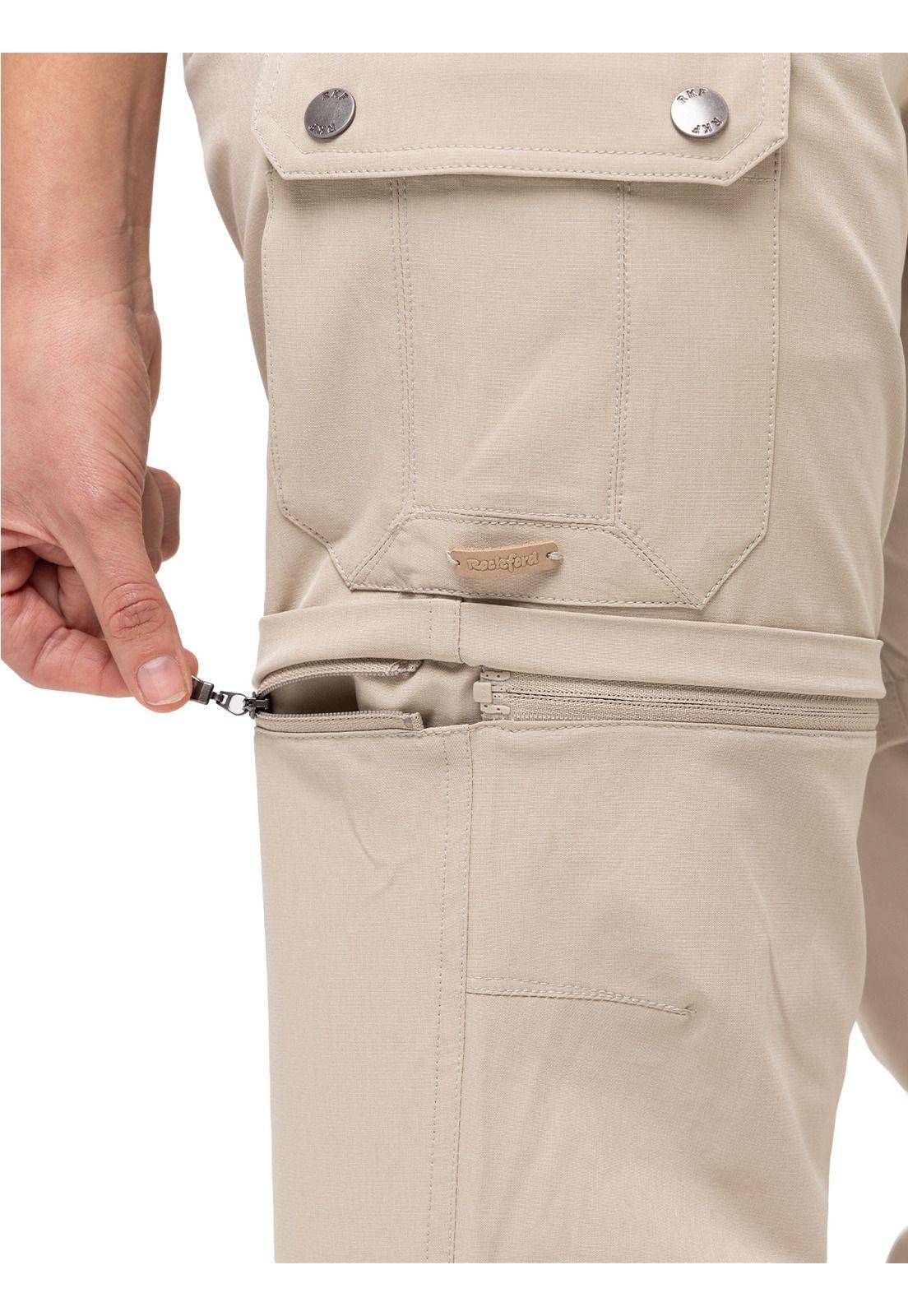 Pantalón Fibras Recic Desmontable Beige Mujer-7