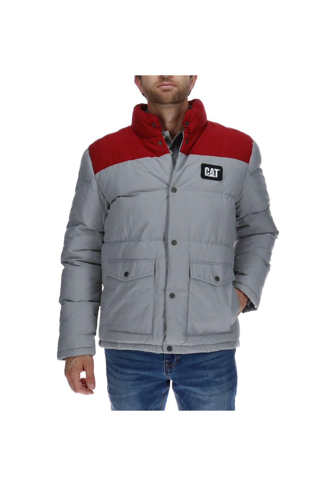 Parka Two Tone Synthetic Gris-0