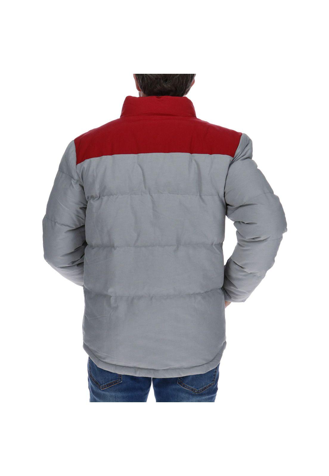 Parka Two Tone Synthetic Gris-2