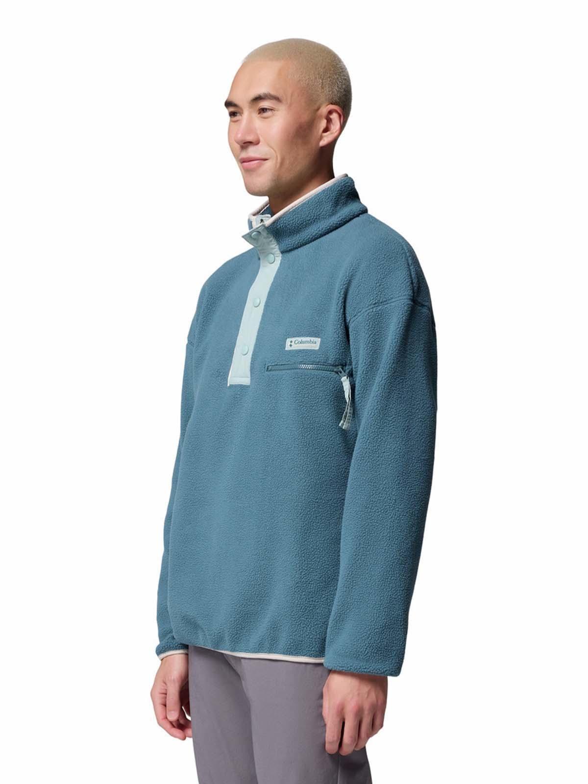 Polar Helvetia Half Snap Azul Hombre Columbia-1