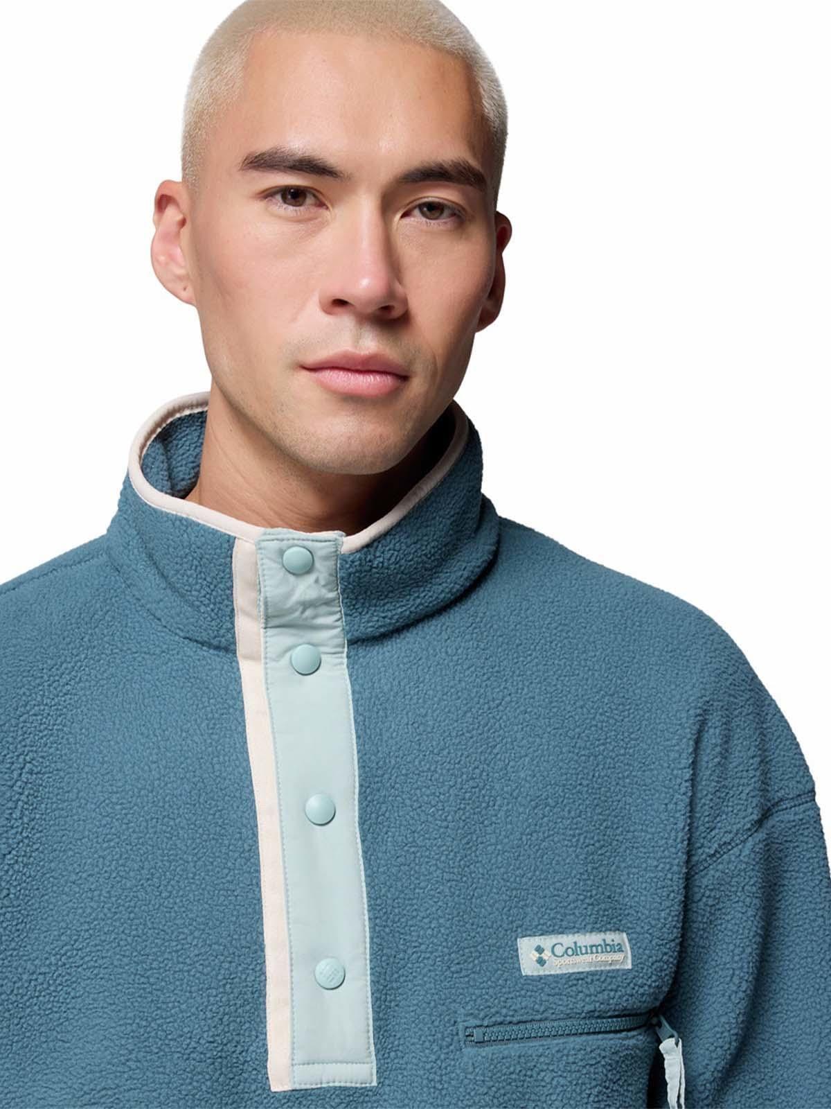 Polar Helvetia Half Snap Azul Hombre Columbia-3