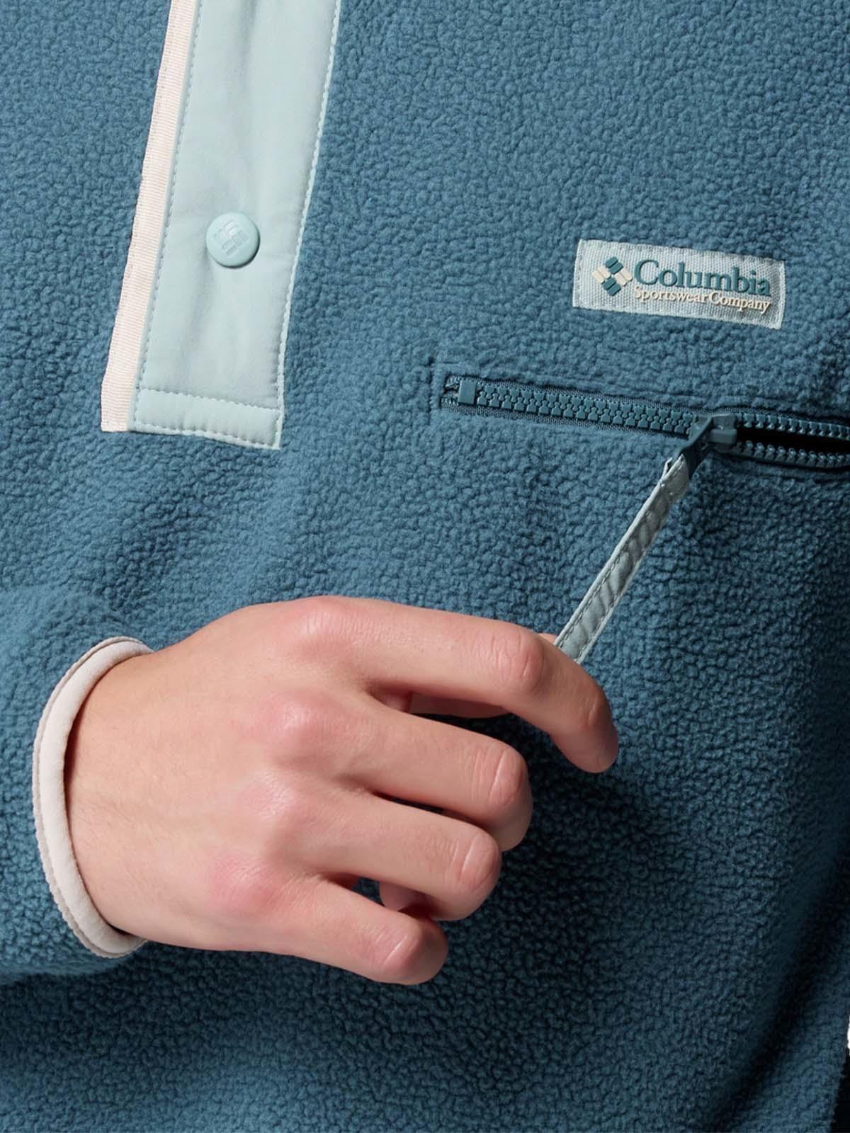 Polar Helvetia Half Snap Azul Hombre Columbia-5