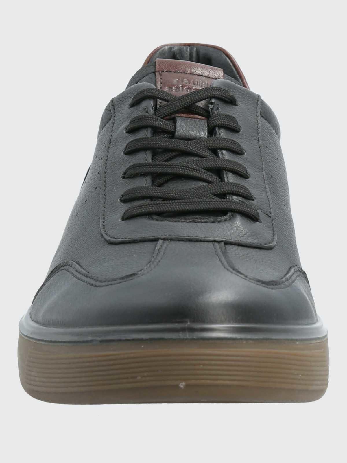 Zapatilla Cuero Hombre Bloor Negra-3