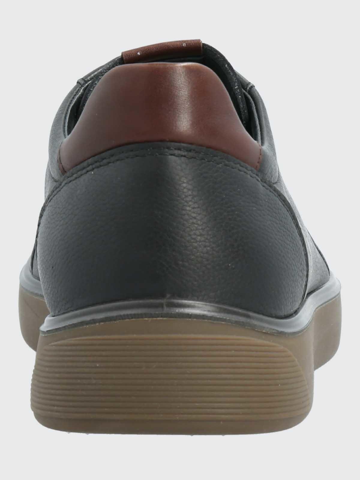 Zapatilla Cuero Hombre Bloor Negra-6