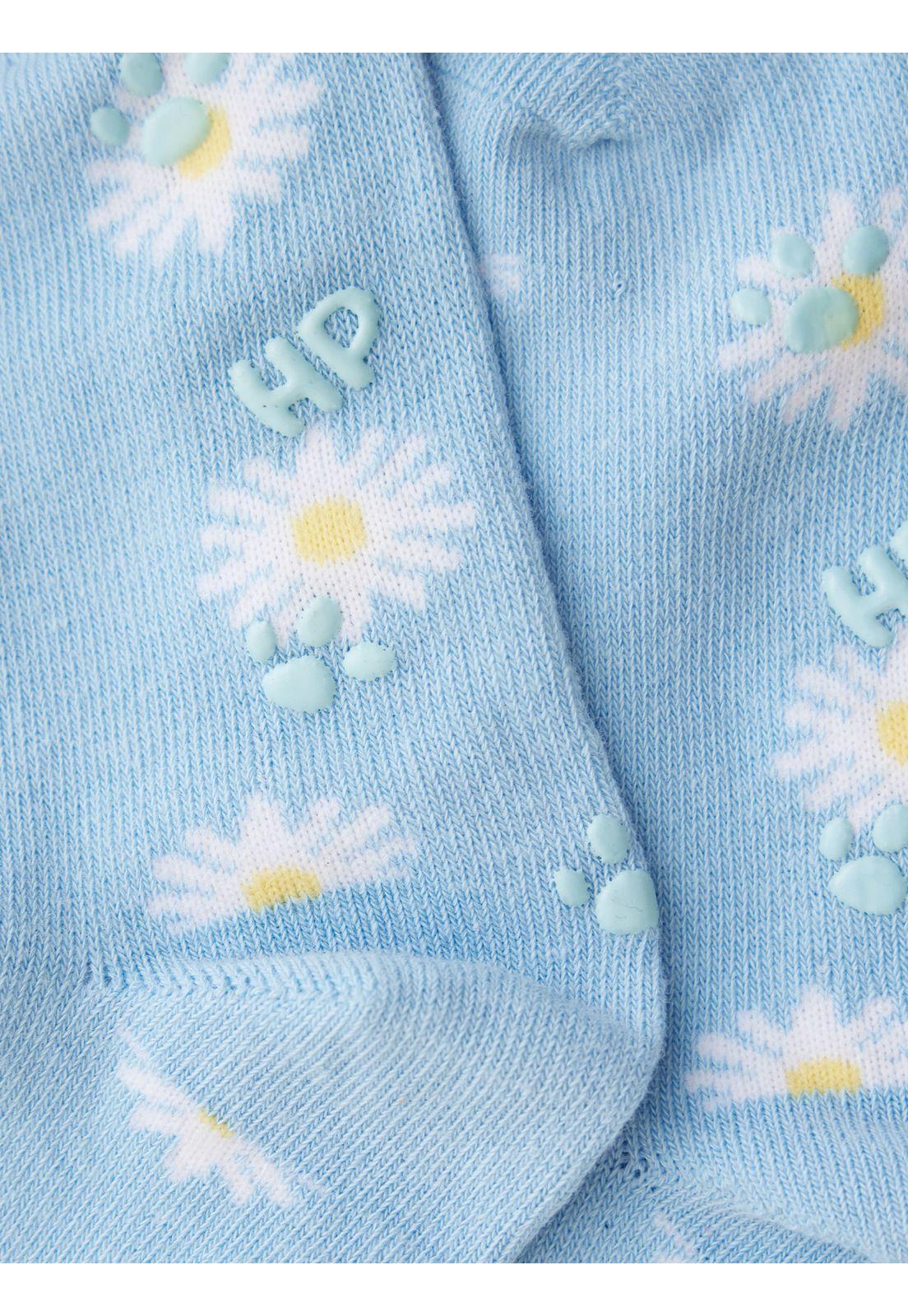 Calcetin Celeste St Daisy Niña-1