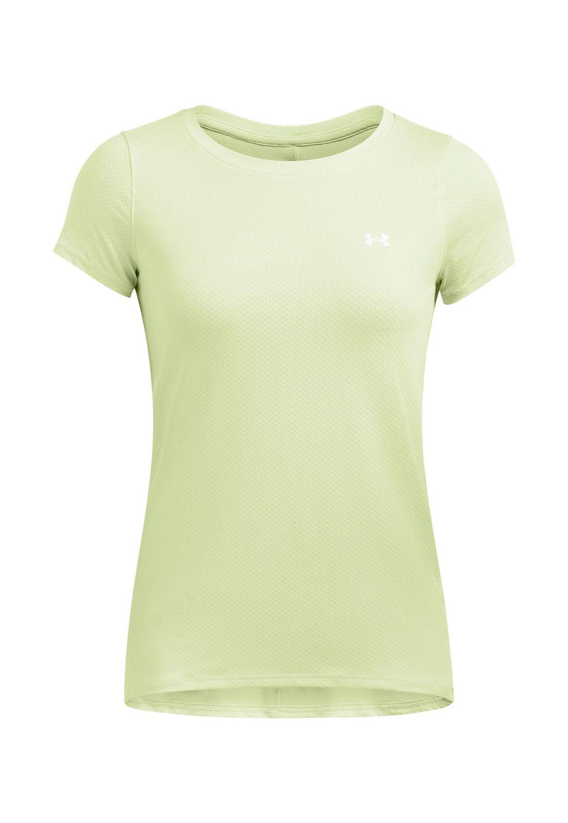 Polera manga corta HeatGear mujer Verde-0