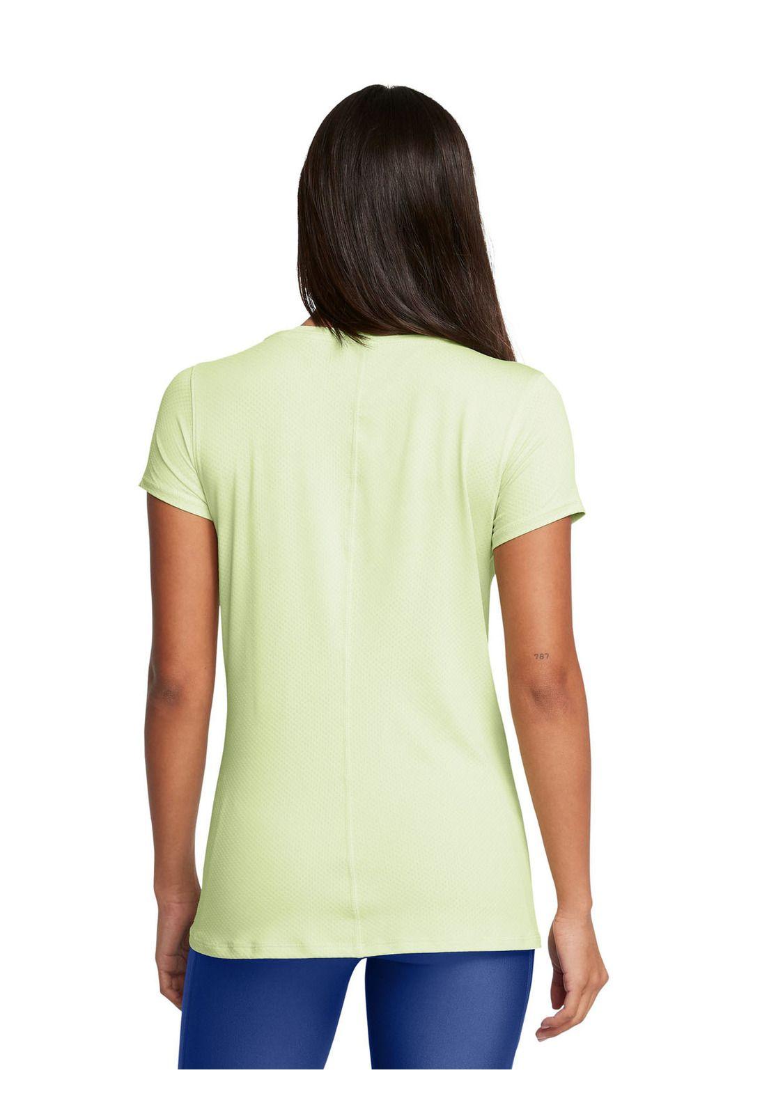 Polera manga corta HeatGear mujer Verde-4