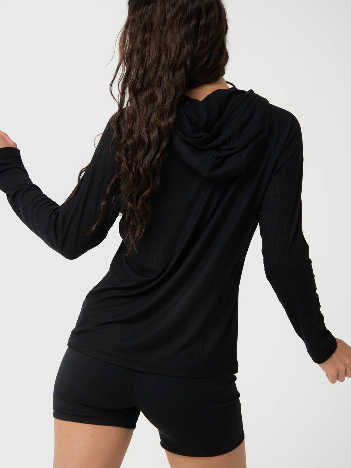 Polerón Modal Rib Negro-3