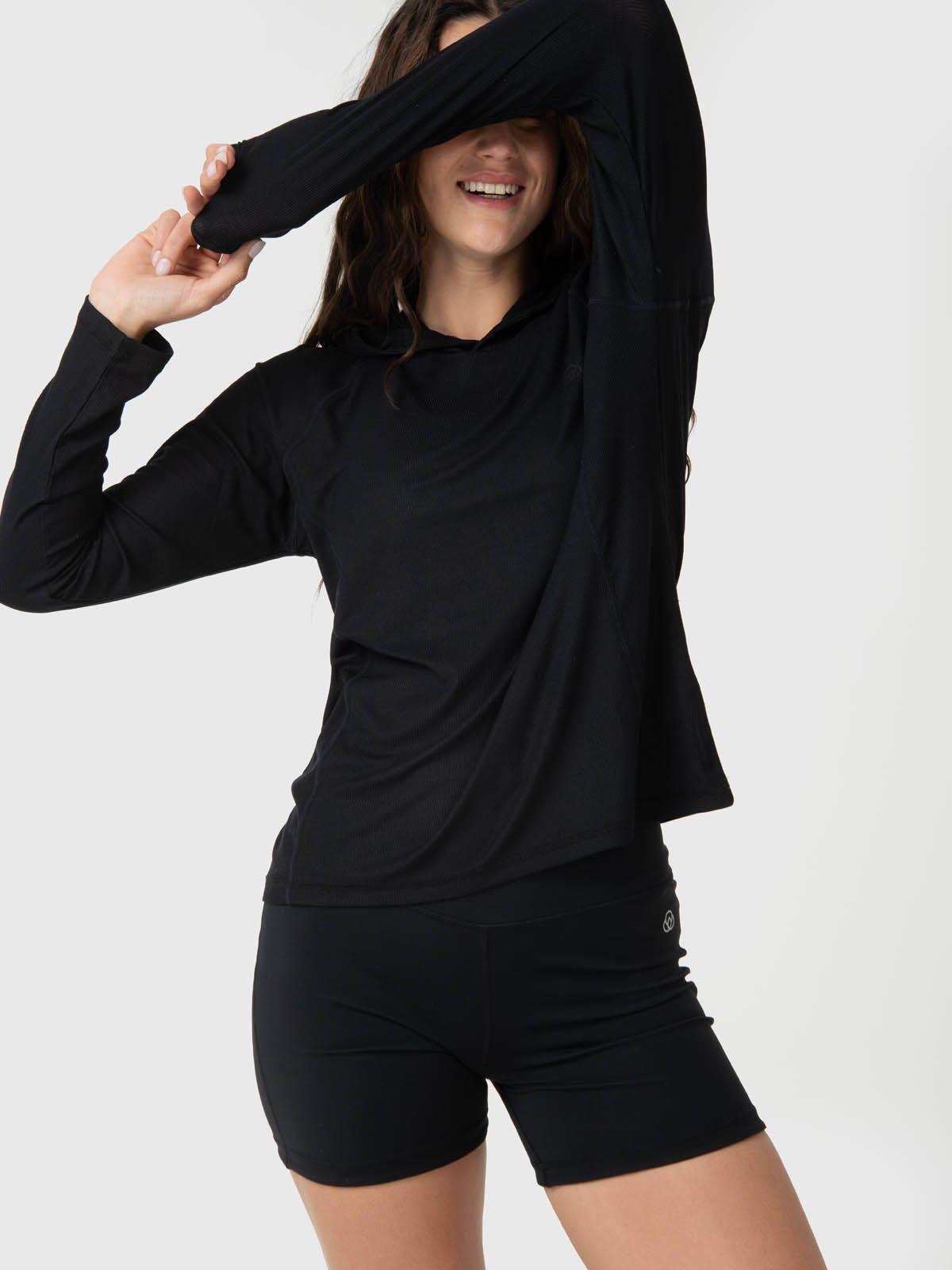 Polerón Modal Rib Negro-4