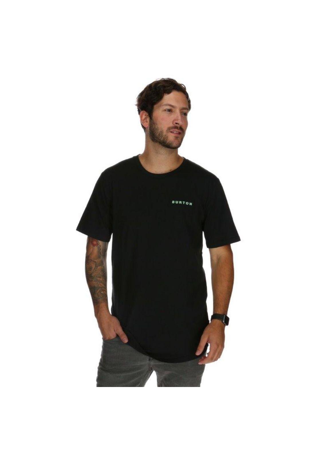 Polera M/C Dust Hombre Gris Oscuro Burton-0