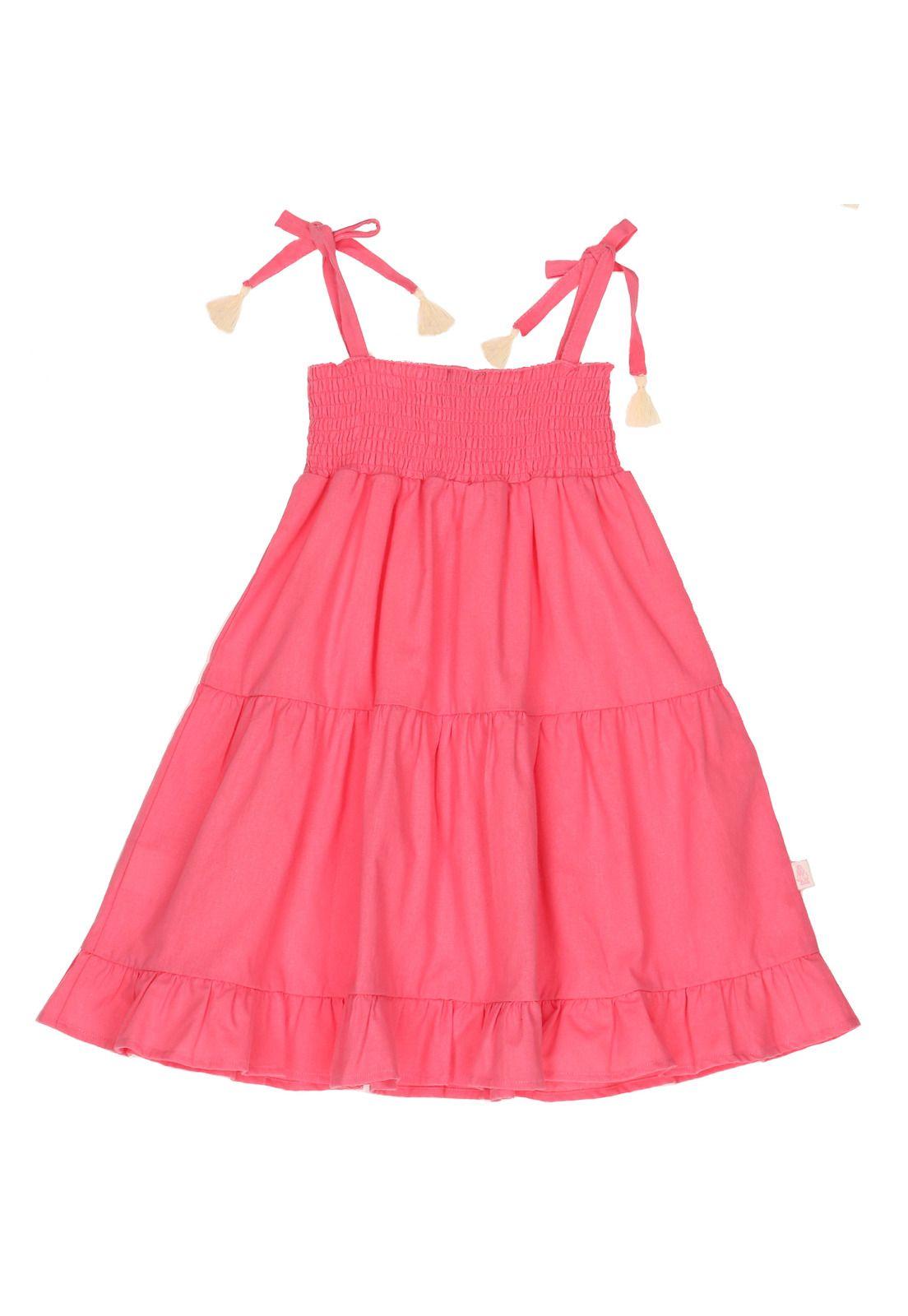 Vestido Niña Smock Rosado-1