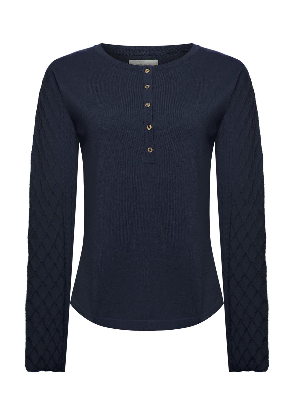 Polera Algodón/Poliéster Mujer Olmo Azul-0