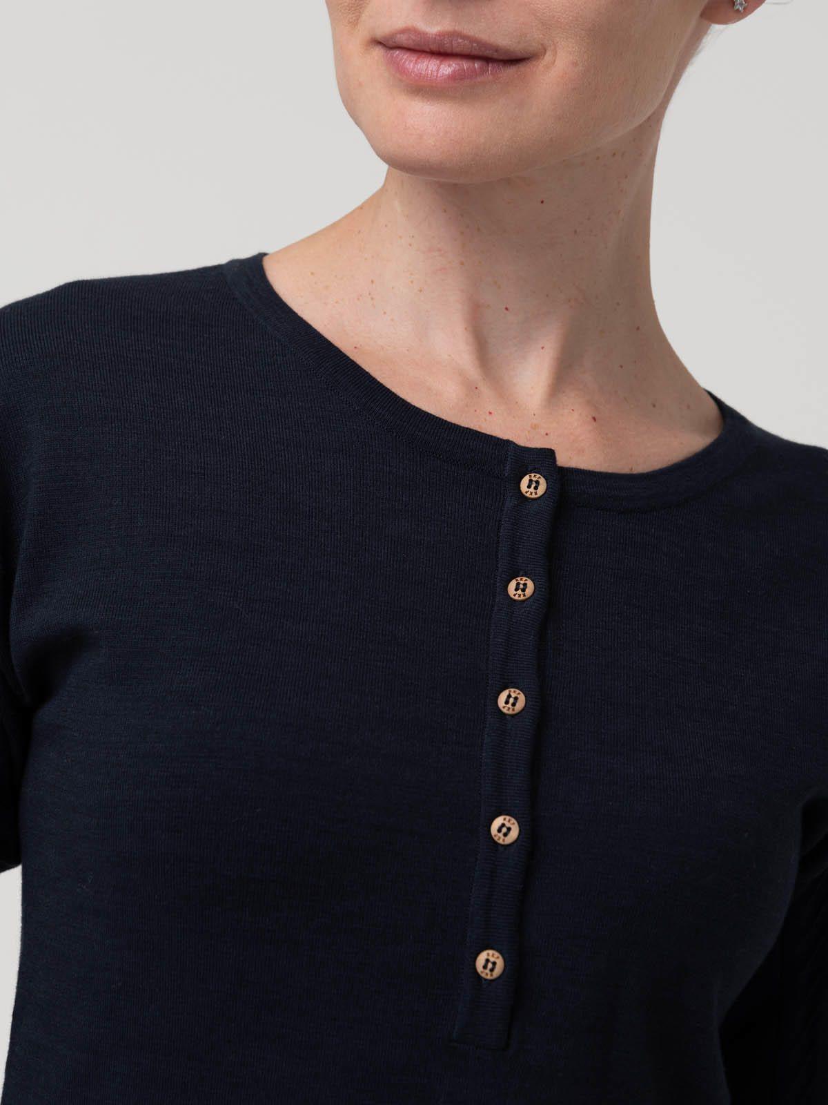 Polera Algodón/Poliéster Mujer Olmo Azul-6