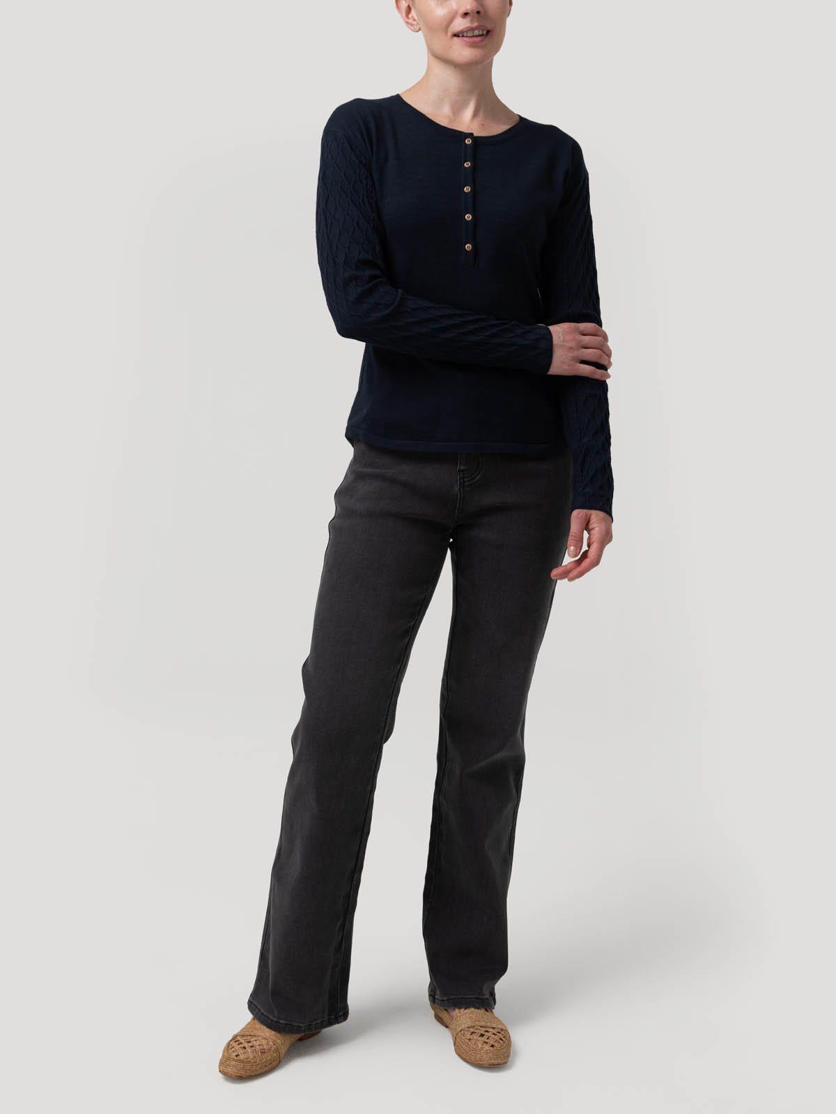 Polera Algodón/Poliéster Mujer Olmo Azul-7