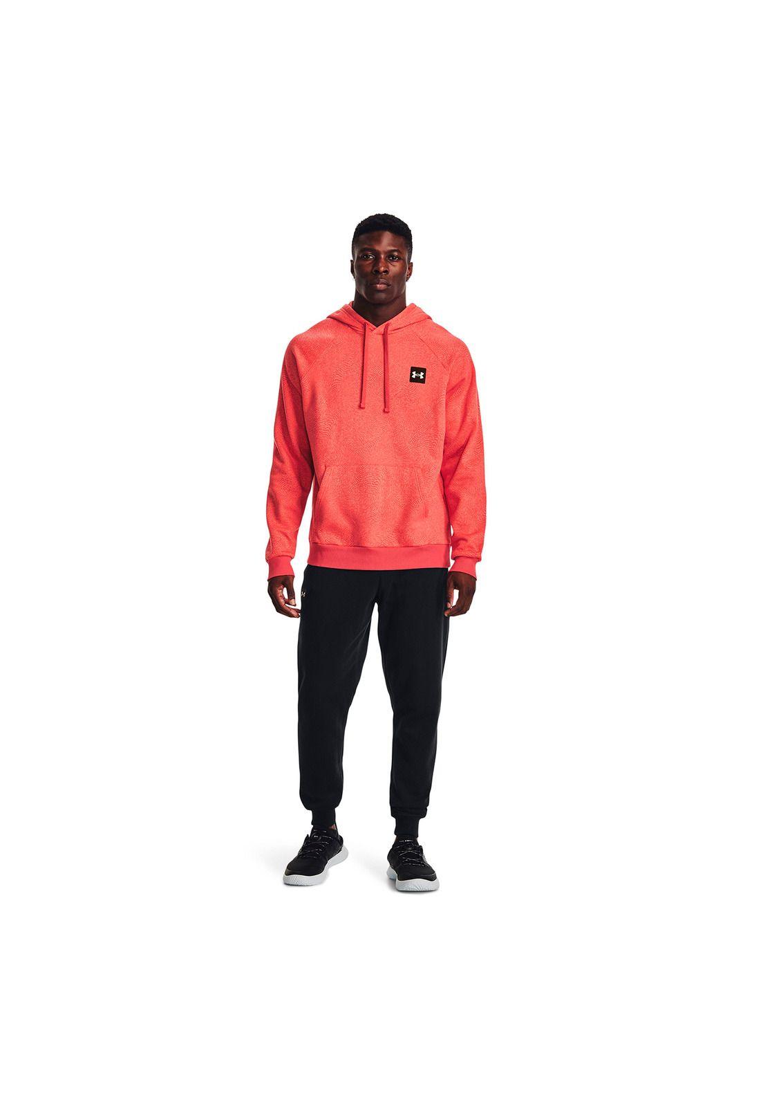 Polerón Training Rival Fleece Printed Rojo Hombre-5