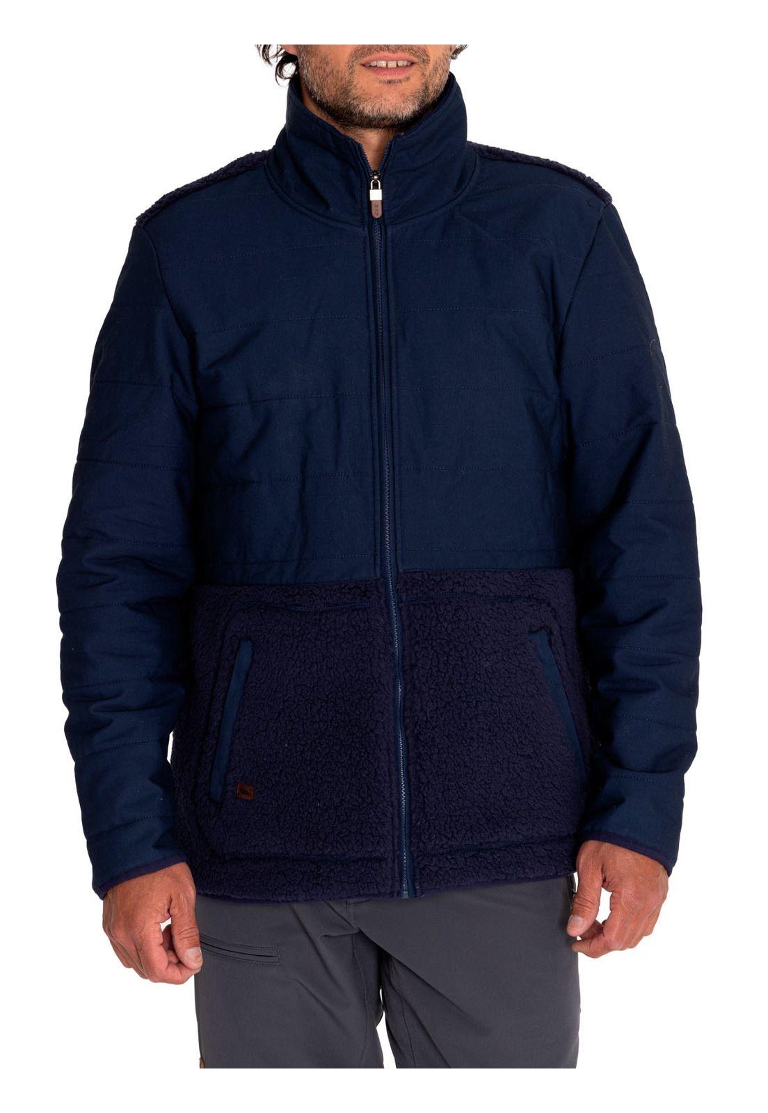 Polar Fibras Recicladas Hombre Halifax Azul-4