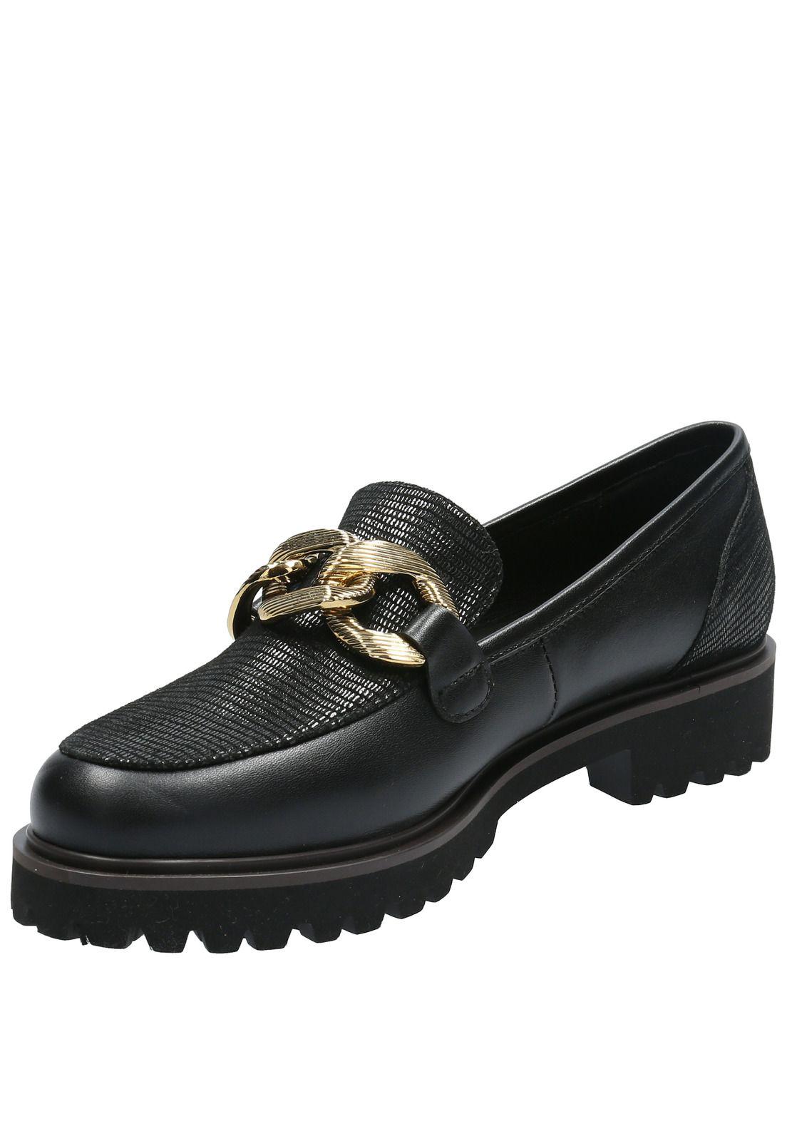 Mocasín Cuero Mujer Meadow Negro-4