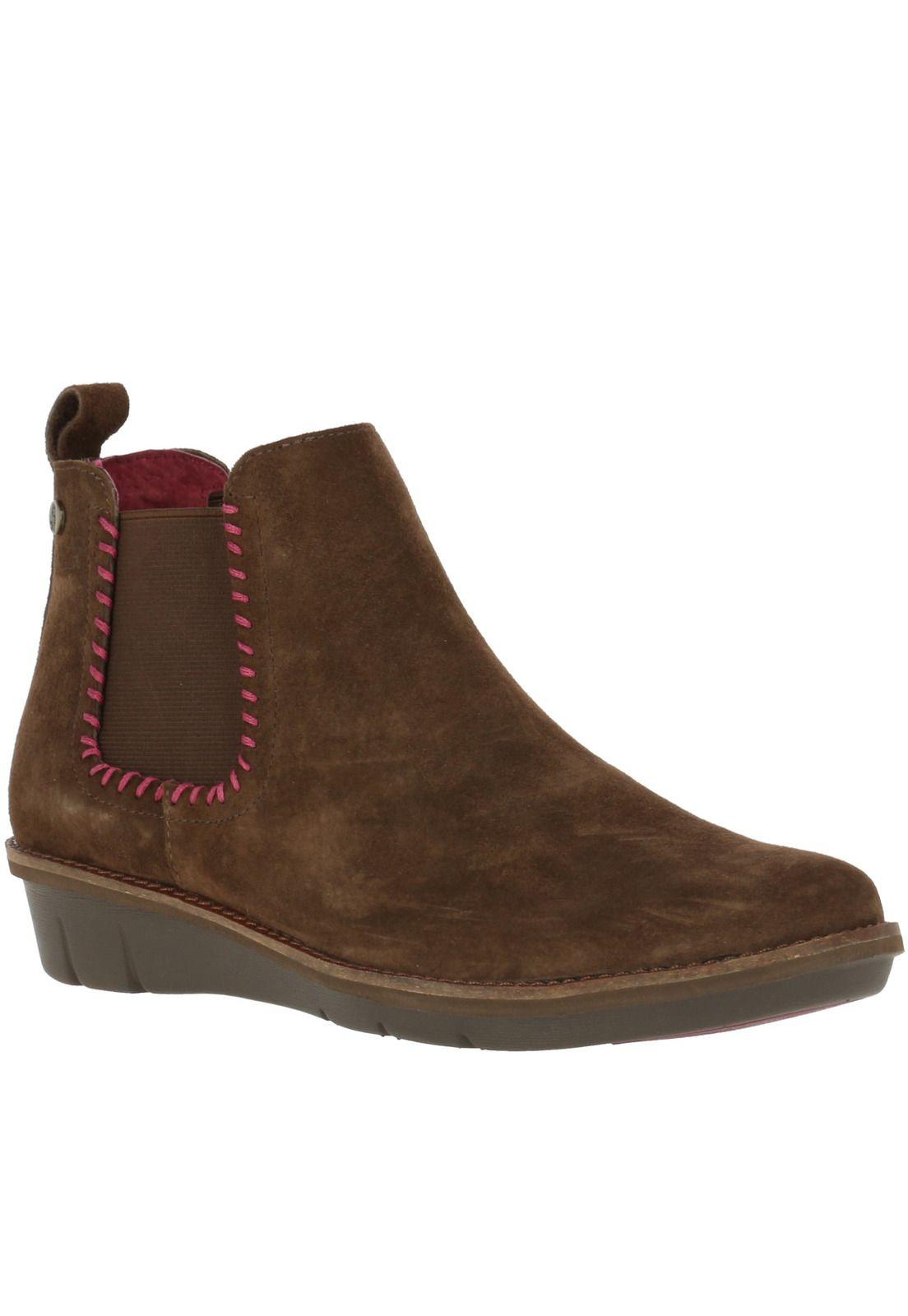 Botin Cuero Mujer Bless Café-0