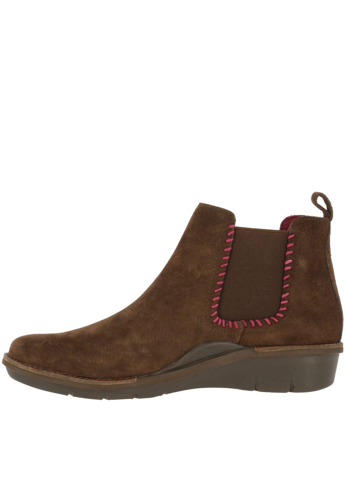 Botin Cuero Mujer Bless Café-3