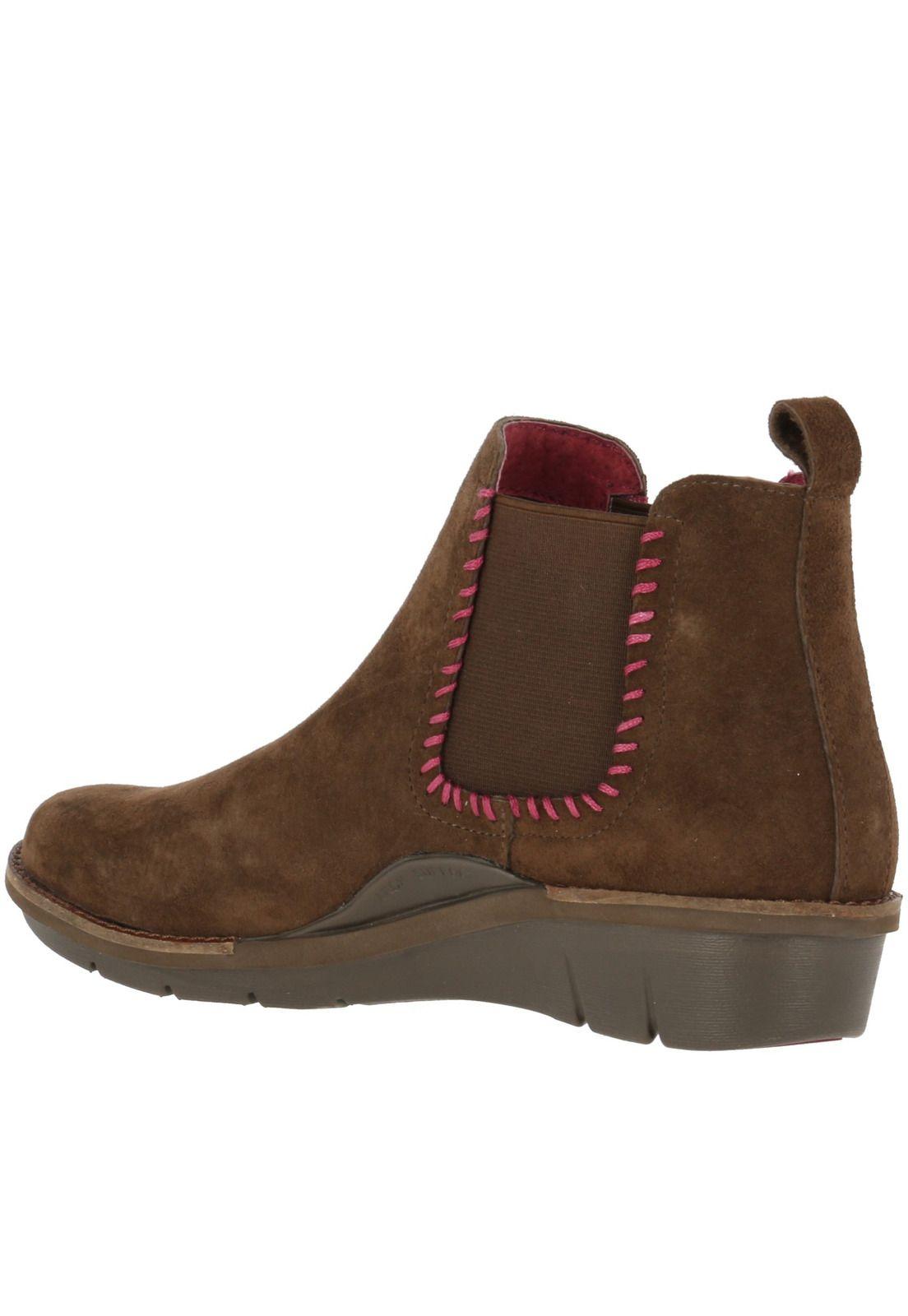 Botin Cuero Mujer Bless Café-4