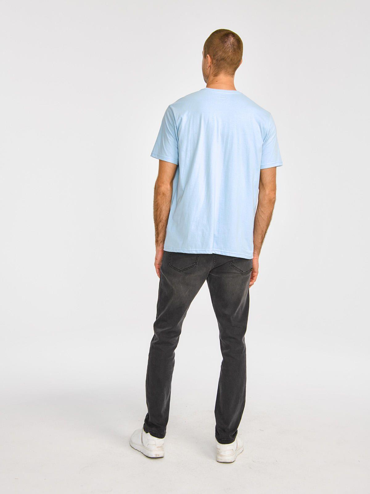 Polera Manga Corta Hombre Cat Logo PocketCeleste-4