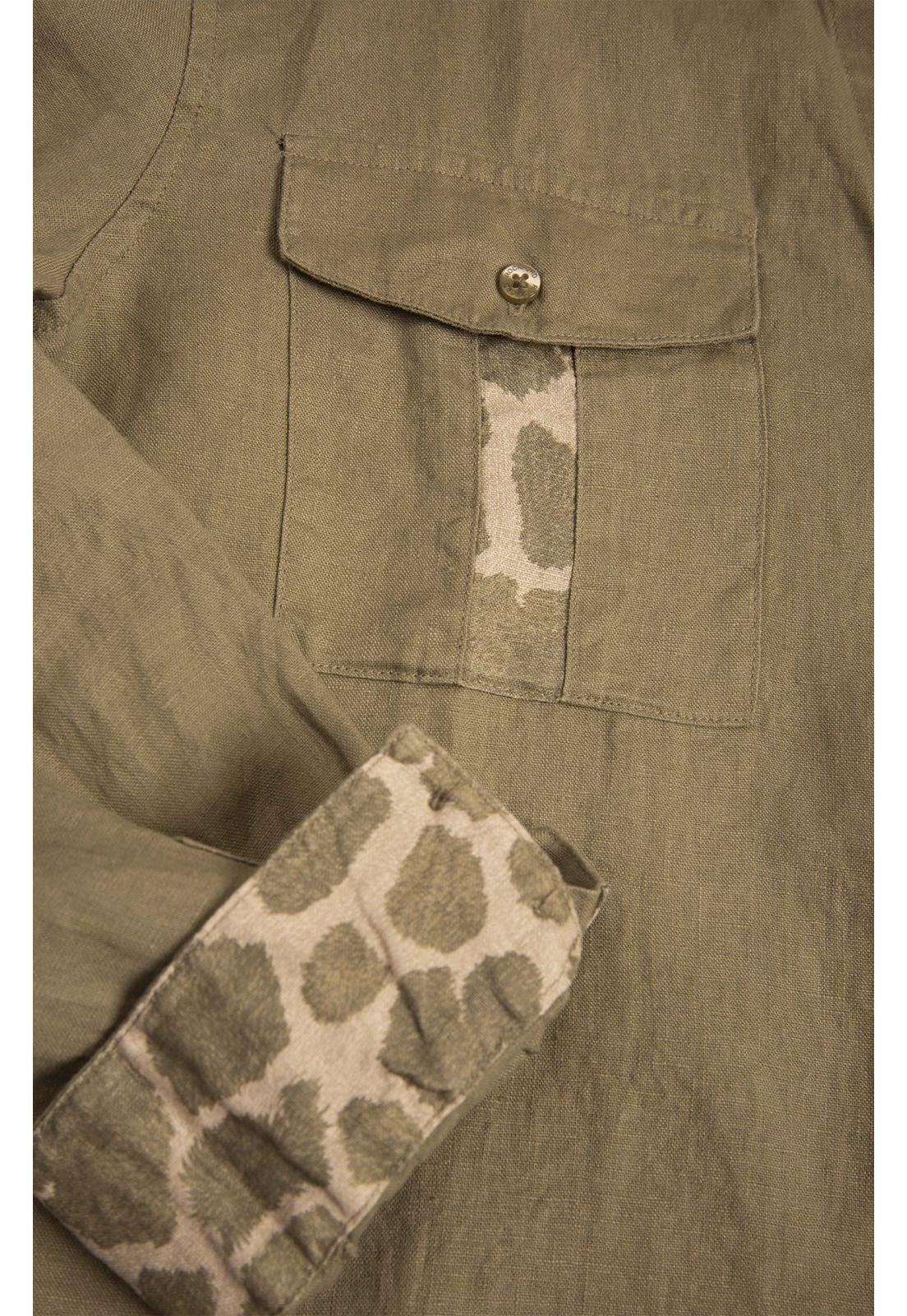 Blusa Lino Orgánico Mujer Wild Verde-3