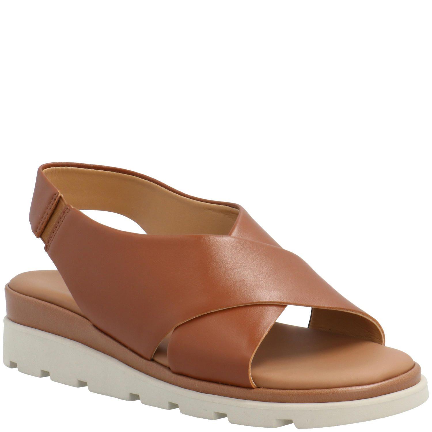 Sandalia Cuero Mujer Lynn Café-0