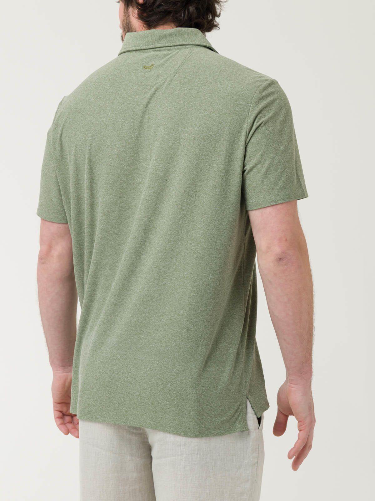 Polera Fibras Recicladas Hombre Trento Verde-1