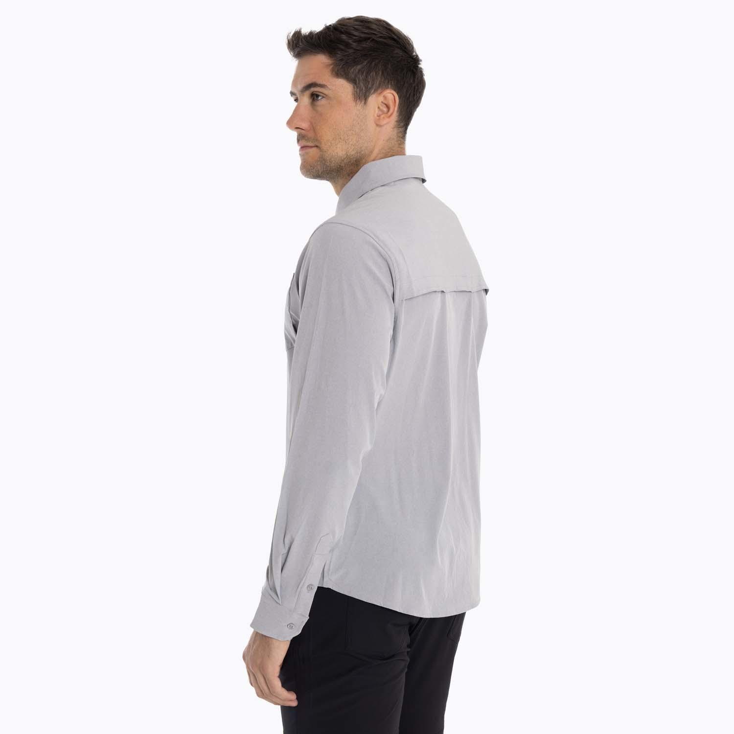 Camisa Hombre Cumberland Gris Claro Merrell-4