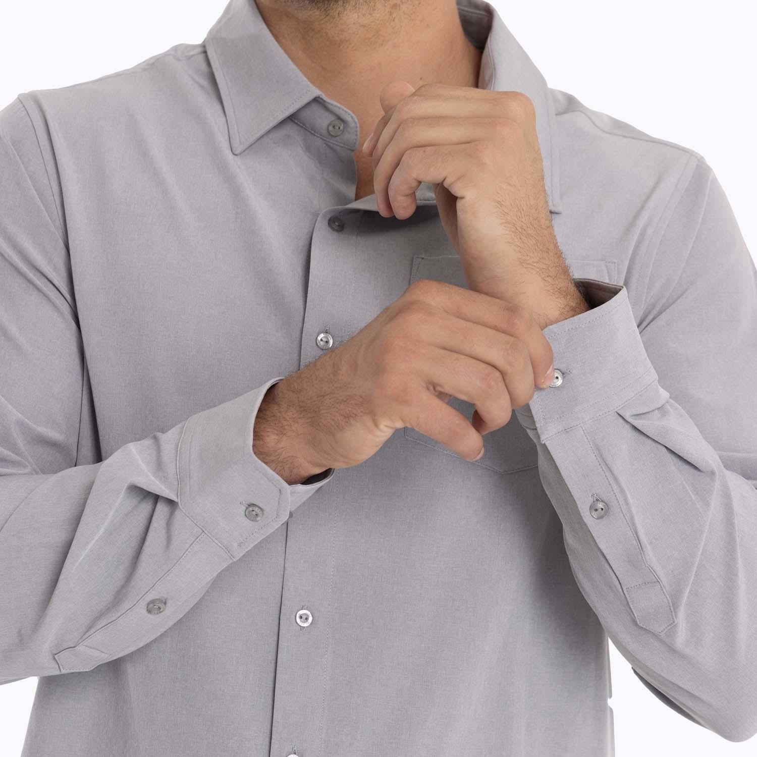 Camisa Hombre Cumberland Gris Claro Merrell-5