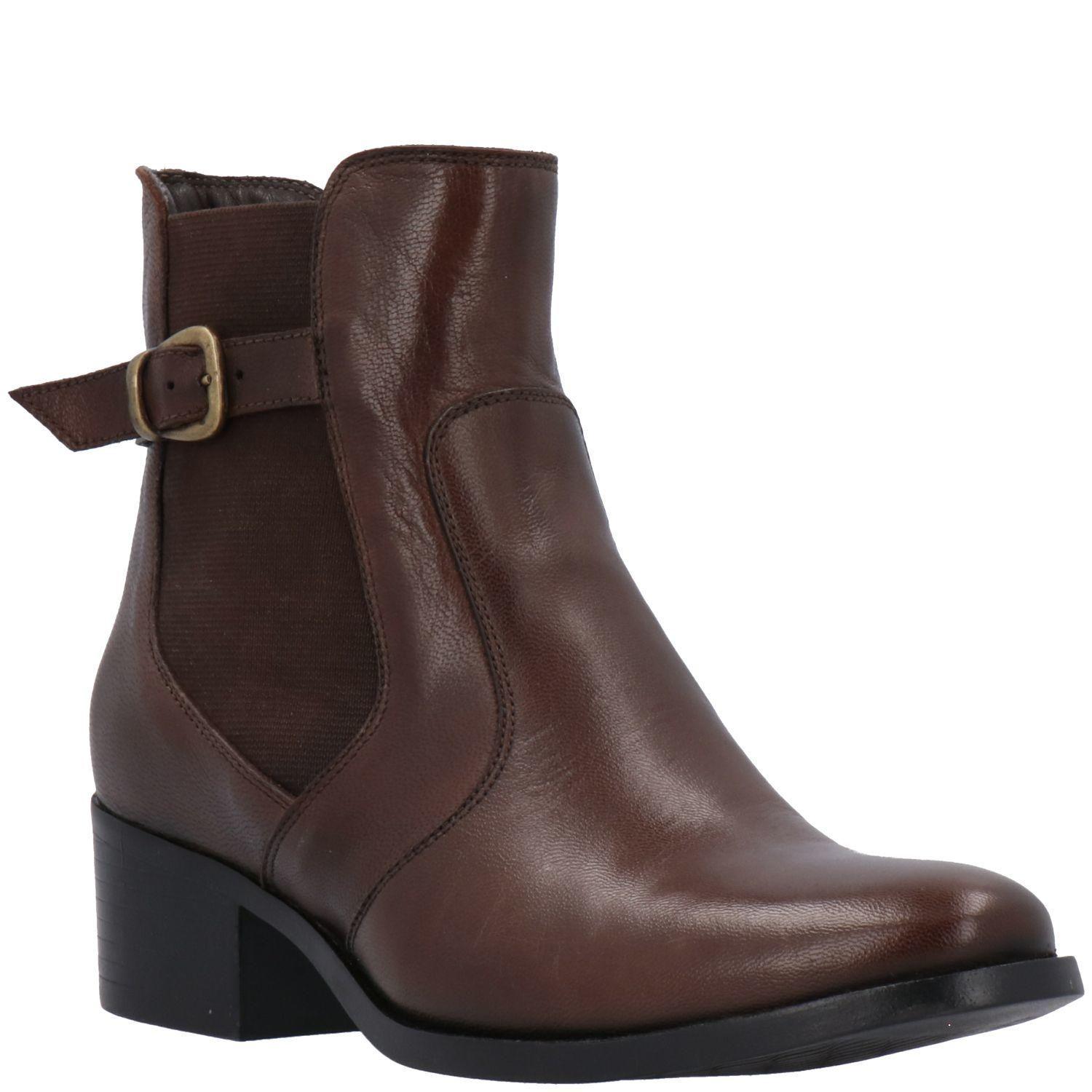 Botín Jalua Vestir Chocolate-0