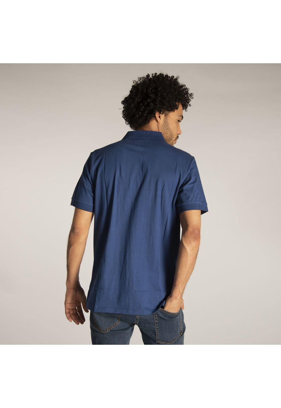 Polera Polo Hombre Fdtn Jersey Knit Pol Azul-2