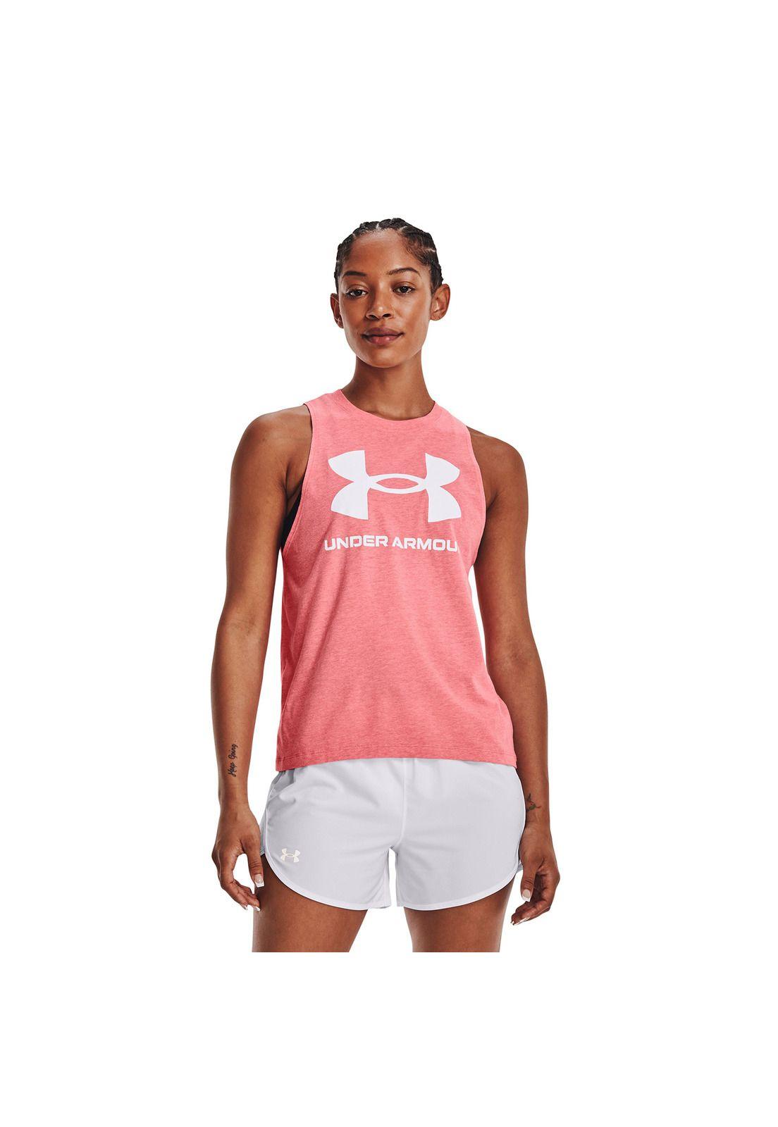Polera Mujer Live Sportstyle Tank Naranja-2