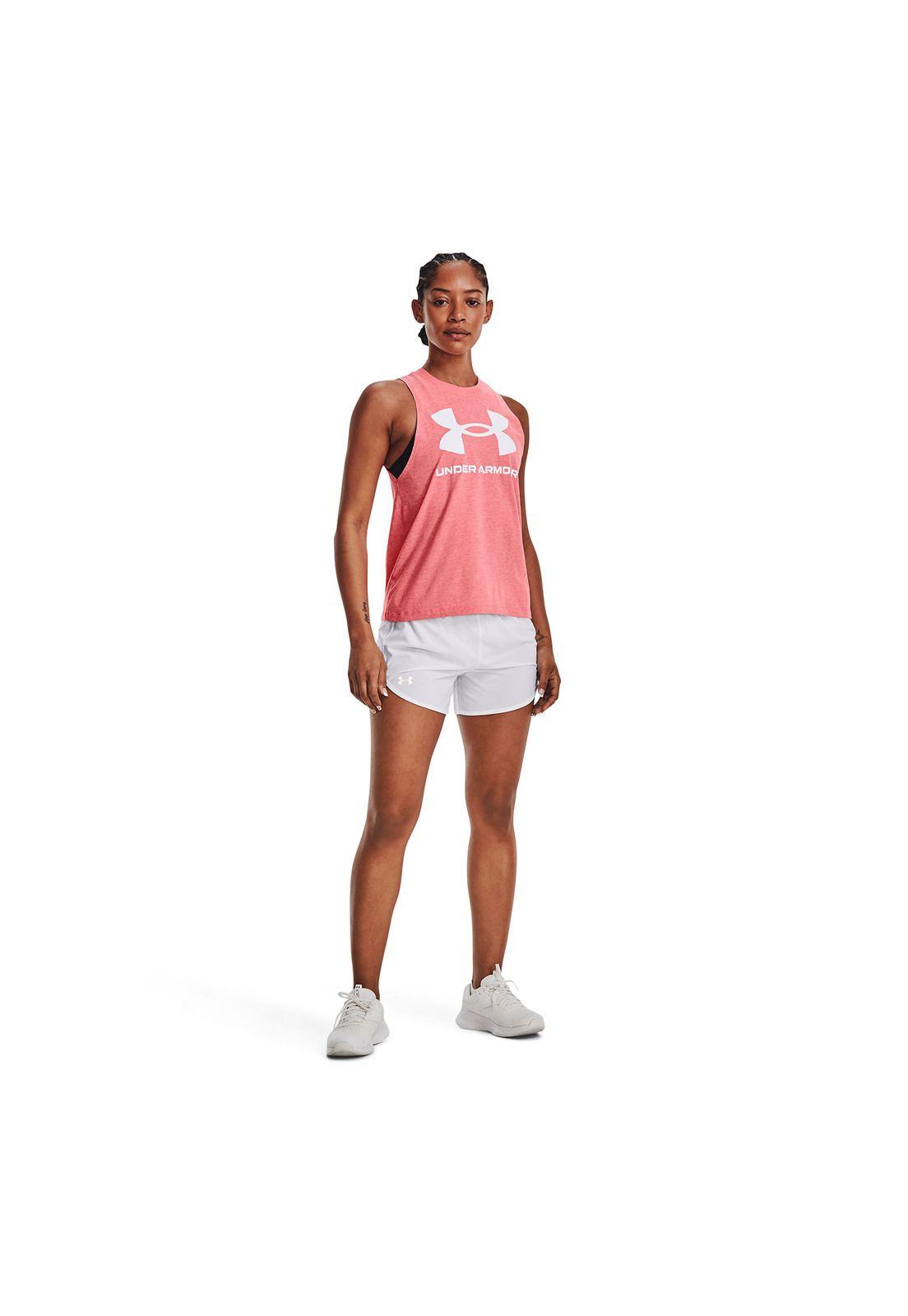 Polera Mujer Live Sportstyle Tank Naranja-4