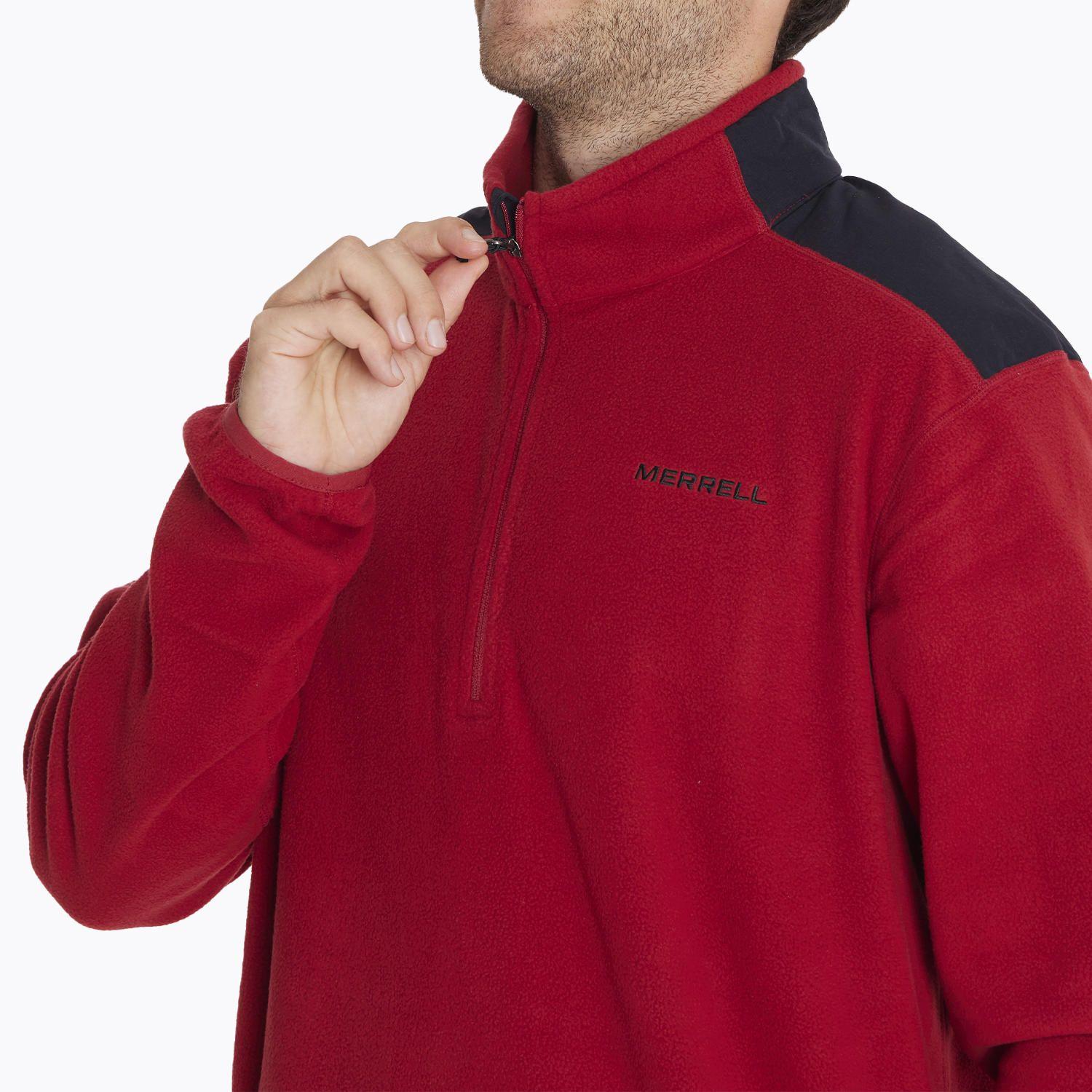 Polar Terrain 1/4 Zip Flee Rojo Hombre-3