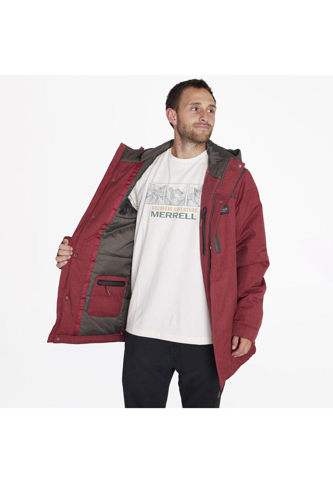 Parka Impermeable Parka Full Zipper Rojo Hombre-3