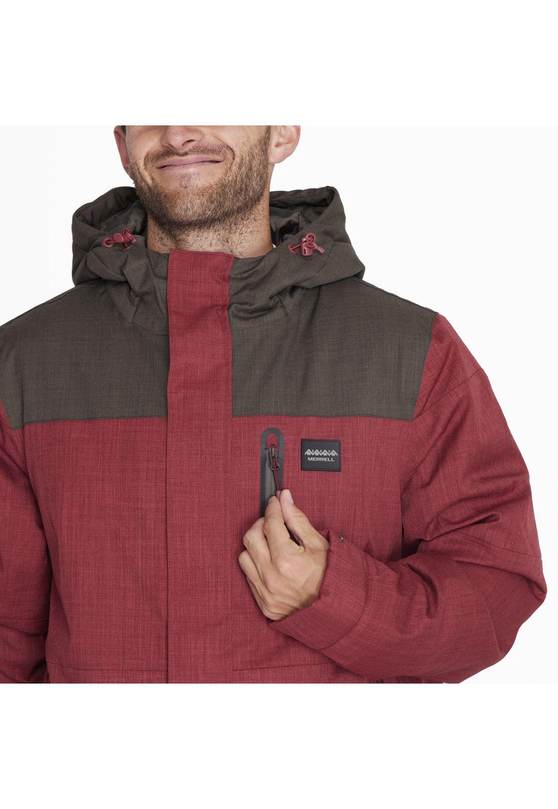 Parka Impermeable Parka Full Zipper Rojo Hombre-6