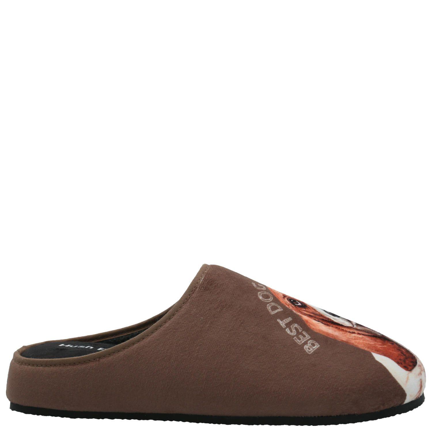 Pantufla Hombre Hp Slipper Basset Café-1
