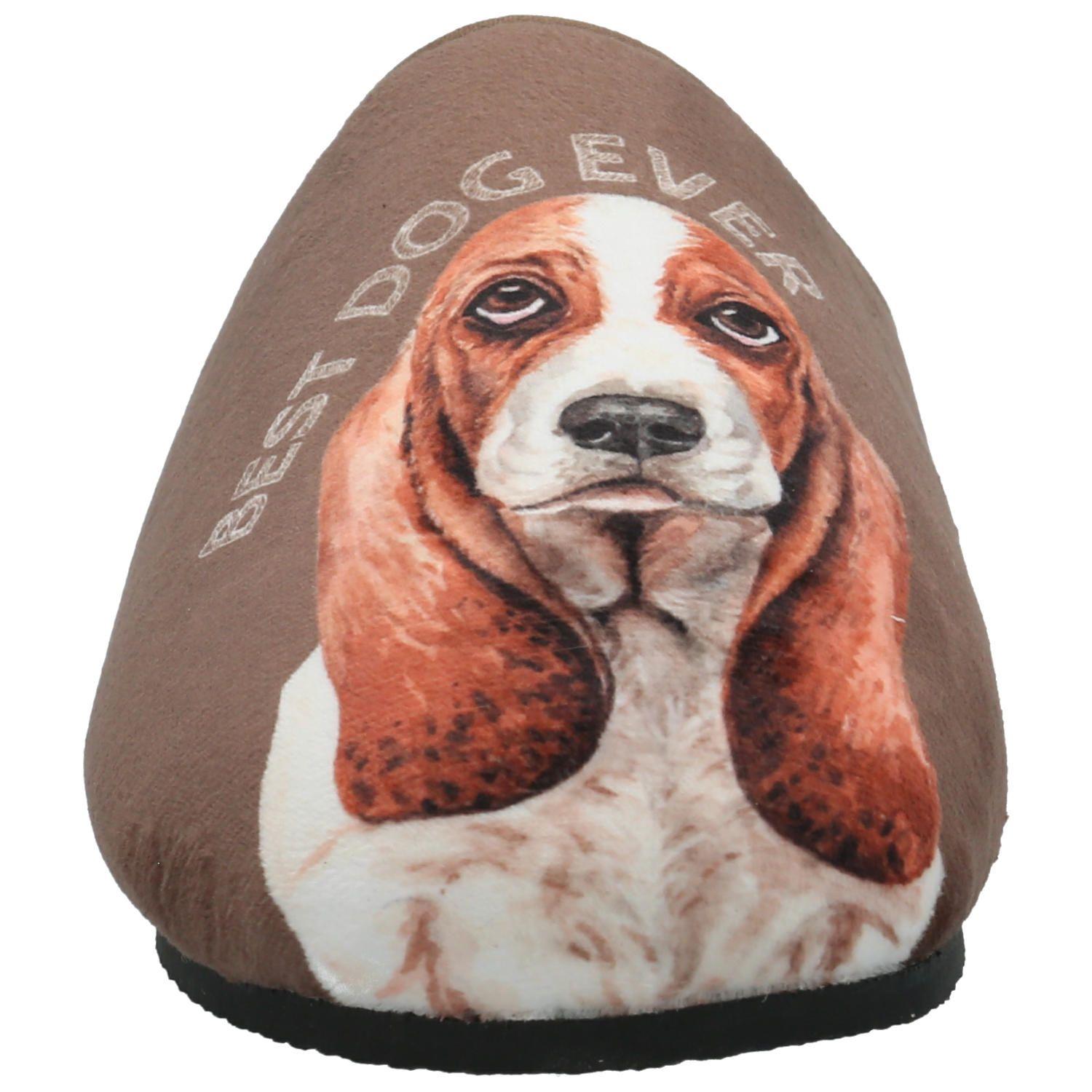 Pantufla Hombre Hp Slipper Basset Café-3