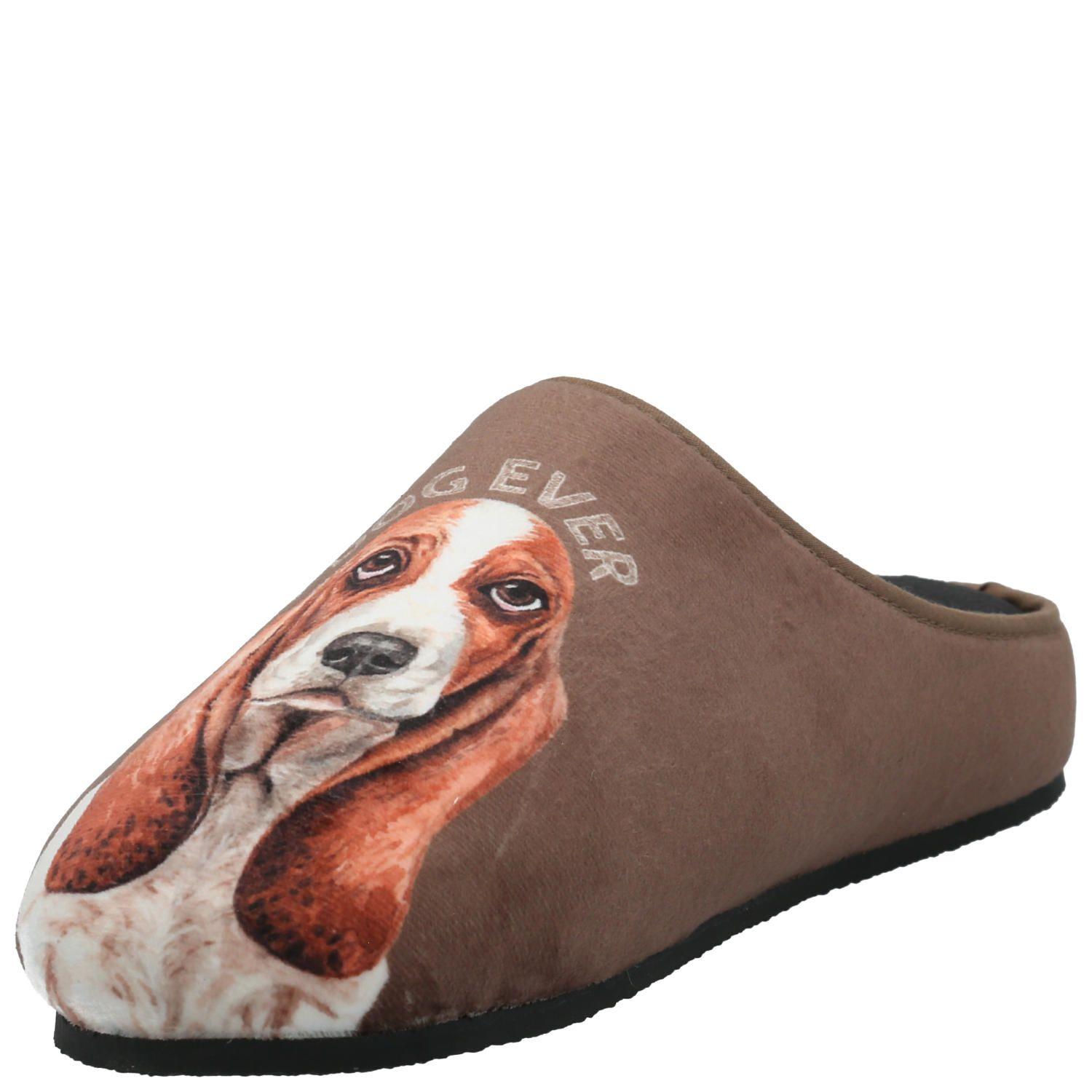 Pantufla Hombre Hp Slipper Basset Café-4