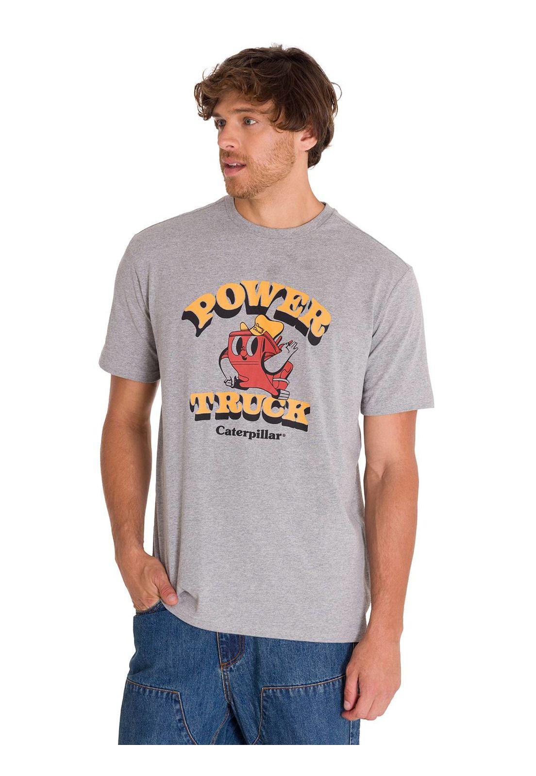 Polera Retro Danny Diesel 1 Hombre Gris Cat-1