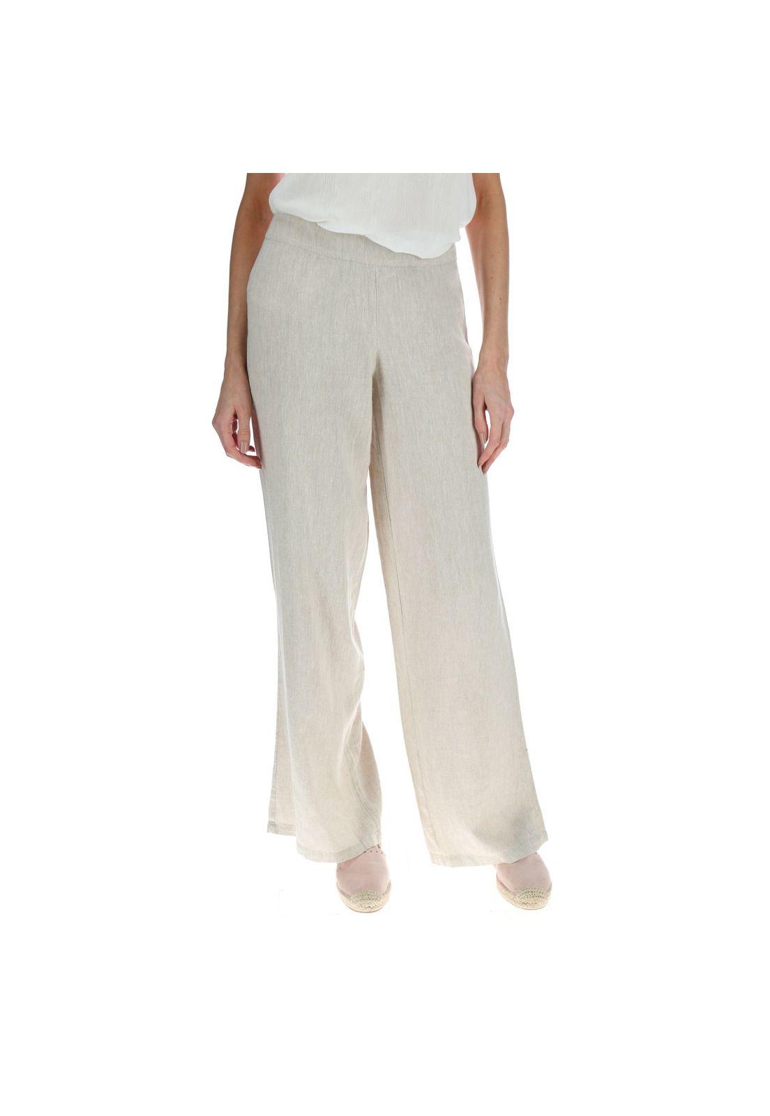 Pantalón Flare Mujer Aman Crudo-0